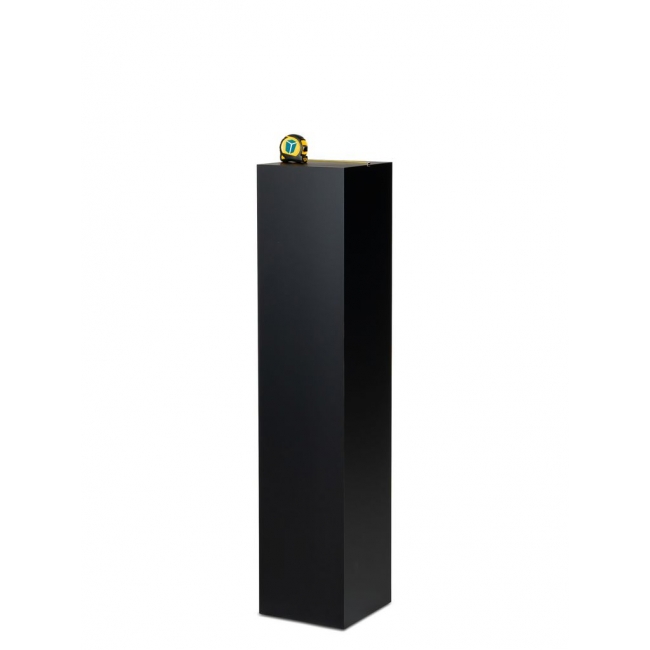 Galeriesockel, schwarz, matt, 25 x 25 x 115 cm (LxBxH)