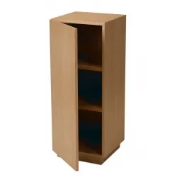 Vitrine Sockel mit Tür weiß
