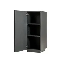 Galeriesockel schwarz mit Tür