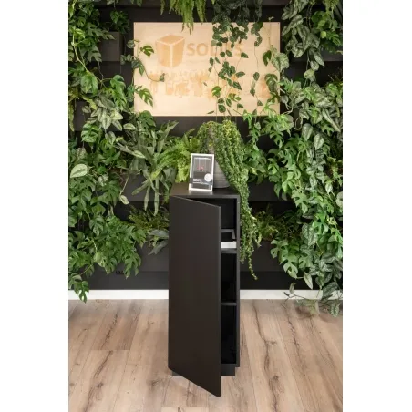 Galeriesockel schwarz mit Tür