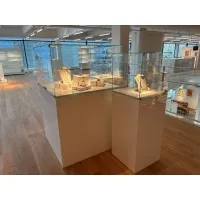 Glasvitrine mit Tür