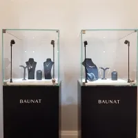 Glasvitrine mit Tür