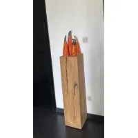 Sockel Eichenholz gehobelt ✔️  Holzblock / Holzblocke für innen
