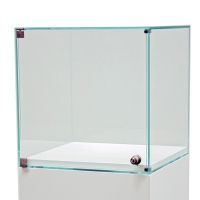 Glashaube mit Tür, 30 x 30 x 30 cm (LxBxH)