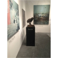 Galeriesockel schwarz, 20 x 20 x 60 cm (LxBxH)