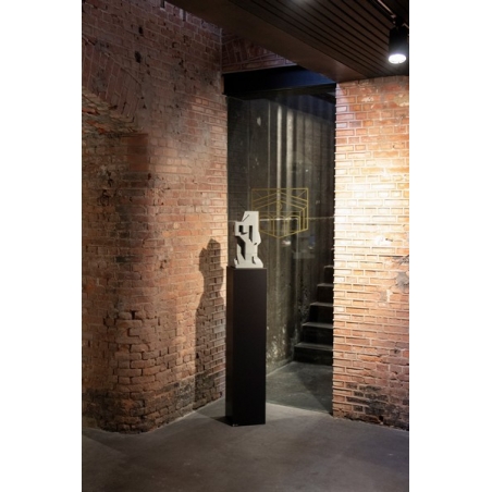Galeriesockel schwarz, 25 x 25 x 100 cm (LxBxH)